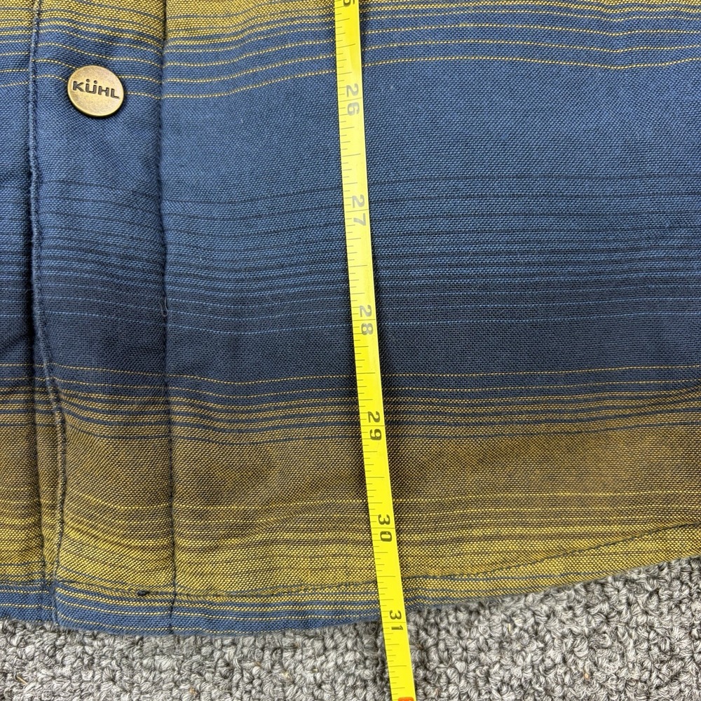 Kuhl Joyrydr Jacket Mens Large Plaid Flannel Sherpa Lined Shacket Button Snap - Picture 6 of 11